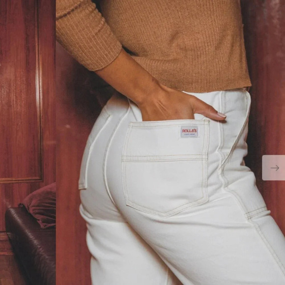 Rolla's Heidi Trade 80s White size 28/ 6 - Picture 12 of 12